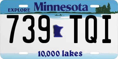 MN license plate 739TQI