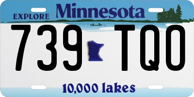 MN license plate 739TQO