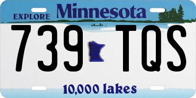 MN license plate 739TQS