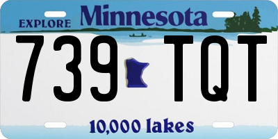 MN license plate 739TQT