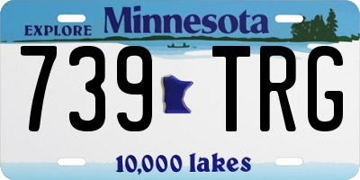 MN license plate 739TRG