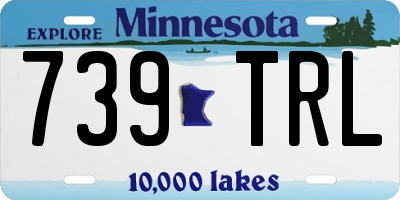 MN license plate 739TRL