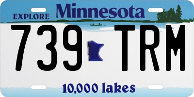 MN license plate 739TRM