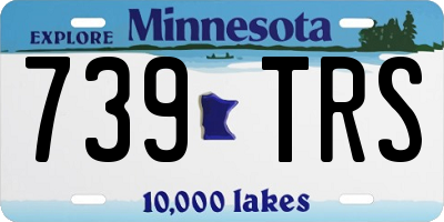 MN license plate 739TRS