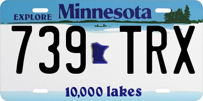 MN license plate 739TRX