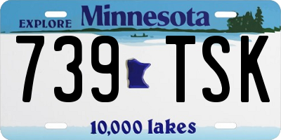 MN license plate 739TSK