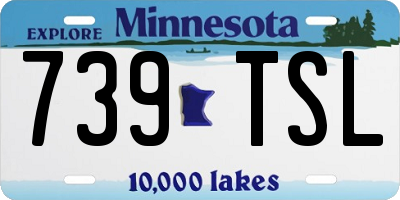 MN license plate 739TSL
