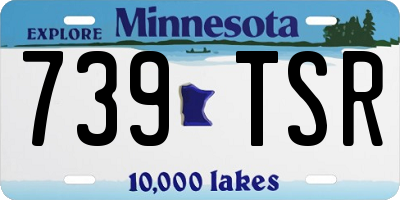 MN license plate 739TSR