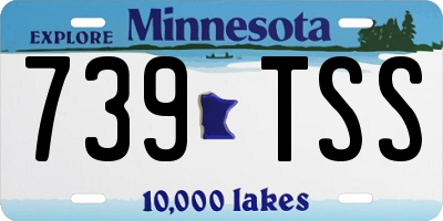 MN license plate 739TSS