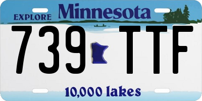 MN license plate 739TTF