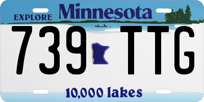 MN license plate 739TTG
