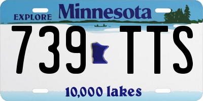 MN license plate 739TTS