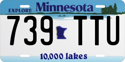 MN license plate 739TTU