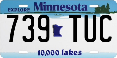 MN license plate 739TUC