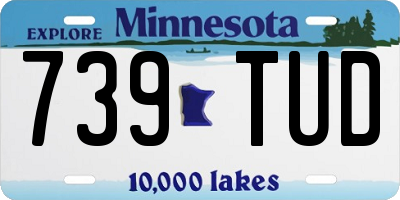 MN license plate 739TUD