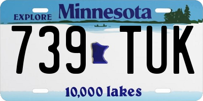 MN license plate 739TUK
