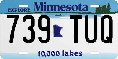 MN license plate 739TUQ