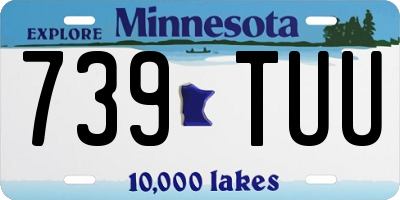 MN license plate 739TUU