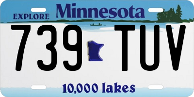 MN license plate 739TUV