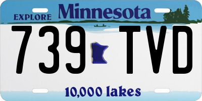 MN license plate 739TVD