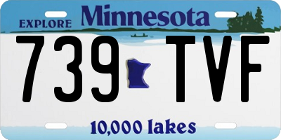 MN license plate 739TVF