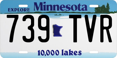 MN license plate 739TVR