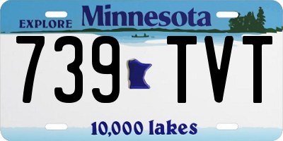 MN license plate 739TVT