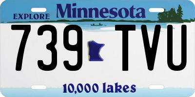 MN license plate 739TVU