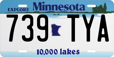 MN license plate 739TYA