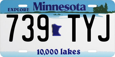 MN license plate 739TYJ