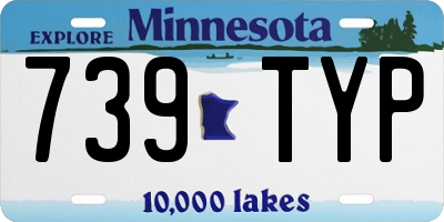 MN license plate 739TYP
