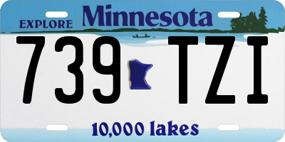 MN license plate 739TZI