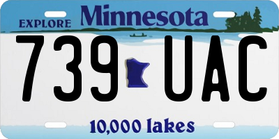 MN license plate 739UAC