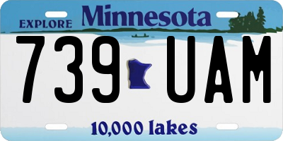 MN license plate 739UAM