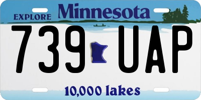 MN license plate 739UAP