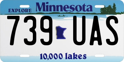 MN license plate 739UAS