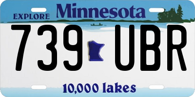 MN license plate 739UBR