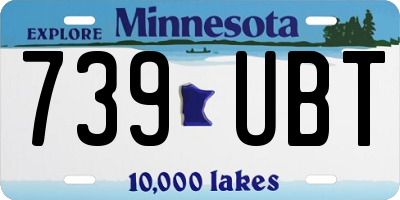 MN license plate 739UBT