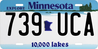 MN license plate 739UCA