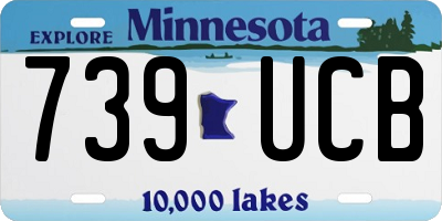MN license plate 739UCB