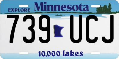 MN license plate 739UCJ