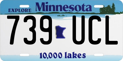 MN license plate 739UCL