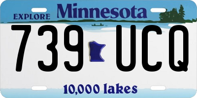 MN license plate 739UCQ
