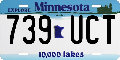 MN license plate 739UCT