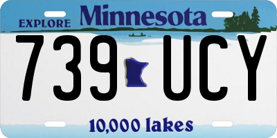 MN license plate 739UCY