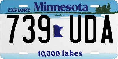 MN license plate 739UDA