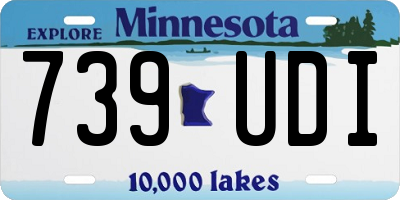 MN license plate 739UDI
