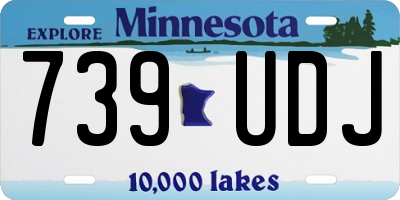 MN license plate 739UDJ