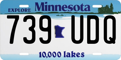 MN license plate 739UDQ