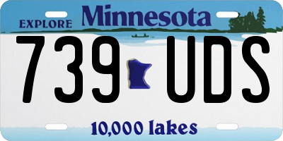 MN license plate 739UDS